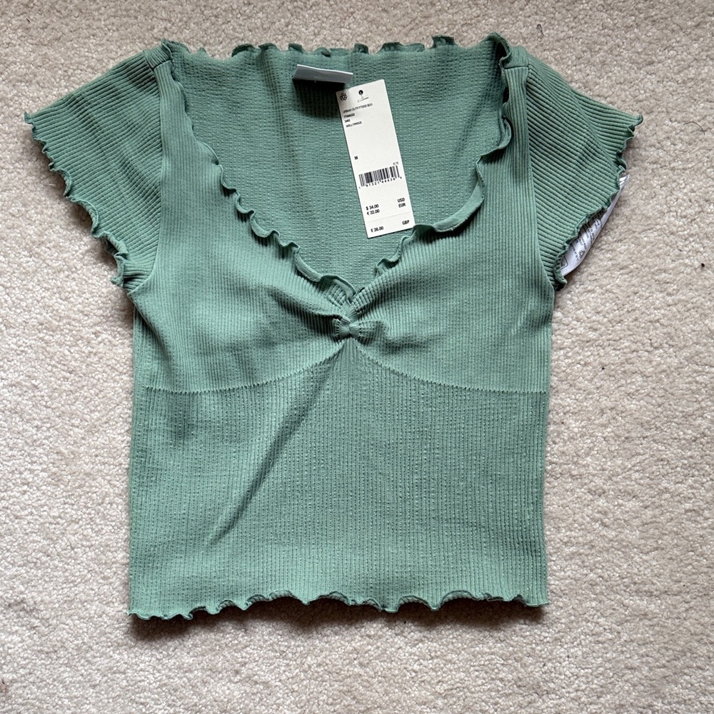 BDG Sage Ribbed Women's Blouse